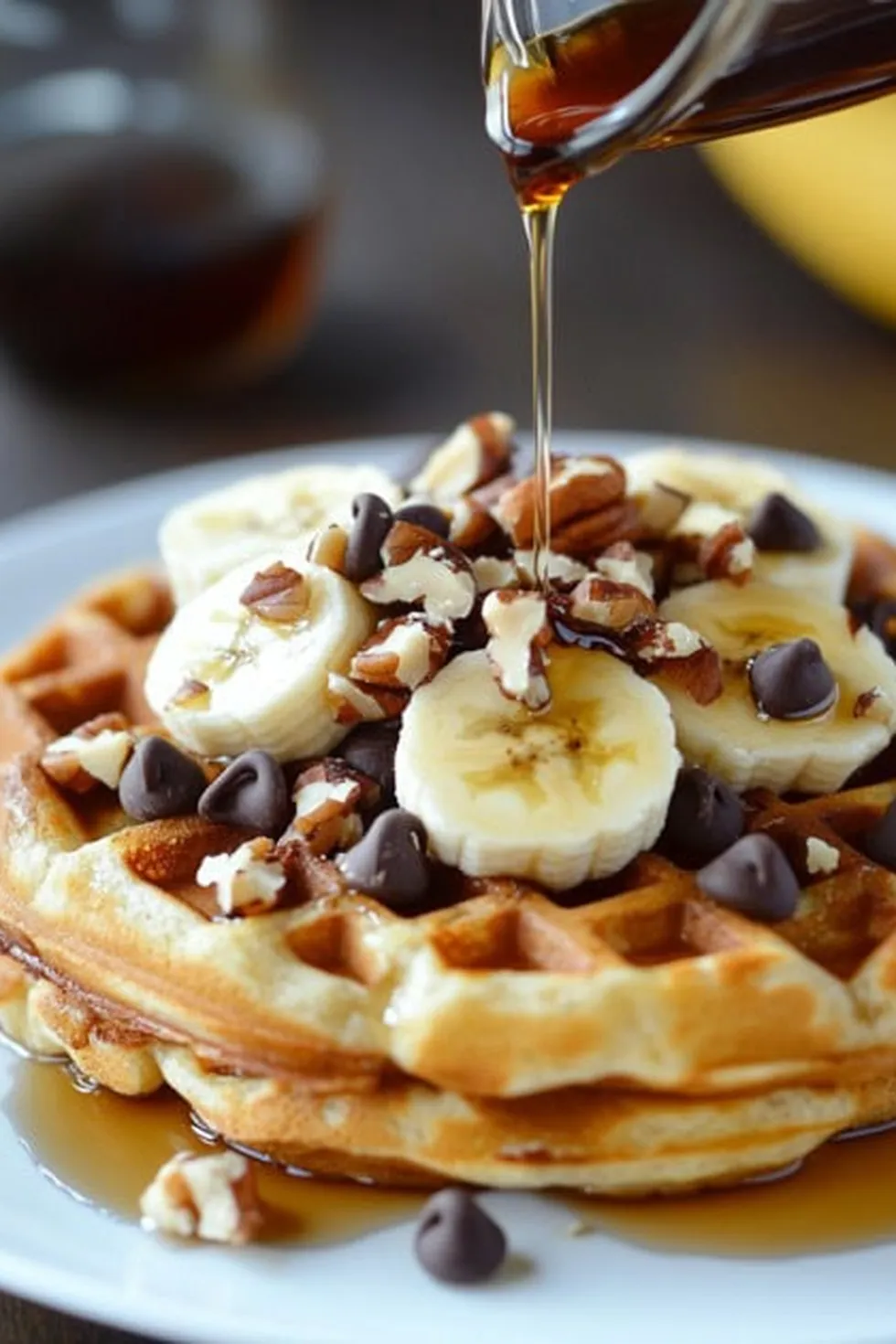 Banana Bread Waffles Photo
