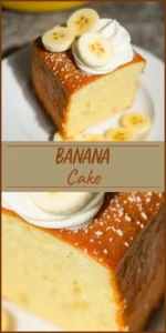 Banana Cake Vertical Photo