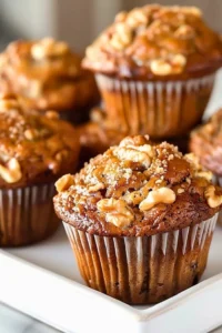 Banana Nut Muffins (Easy Recipe) Photo
