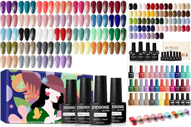Detailed view of Best 32-Color Gel Nail Polish Sets