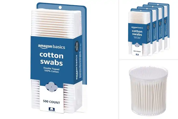 Detailed view of Best Amazon Basics Cotton Swabs