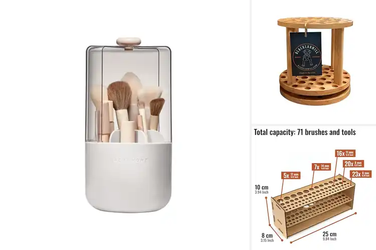 Detailed view of 10 Best Brush Holders to Organize Your Beauty Space