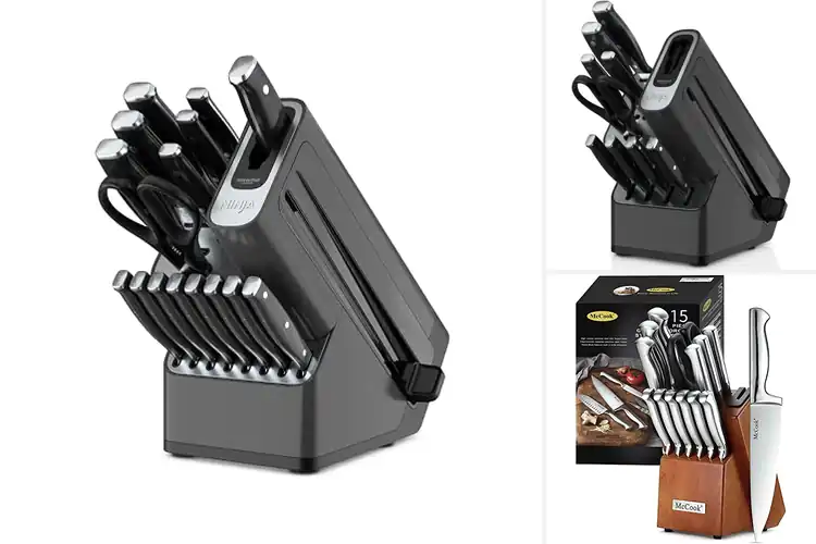Detailed view of 10 Best Built-In Sharpener Knife Sets for Effortless Cutting