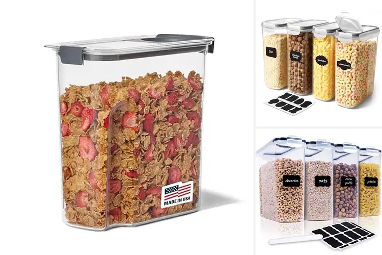 Detailed view of 10 Best Cereal Storage Containers to Keep Cereal Fresh & Crunchy