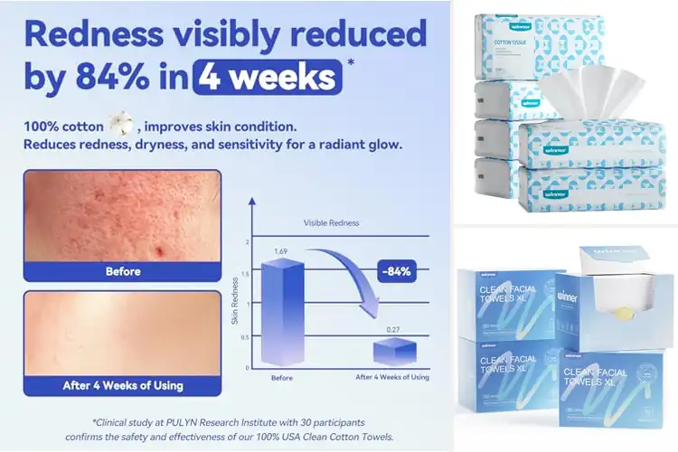 Detailed view of 6 Best Clinically Proven Facial Towels: Gentle Skin