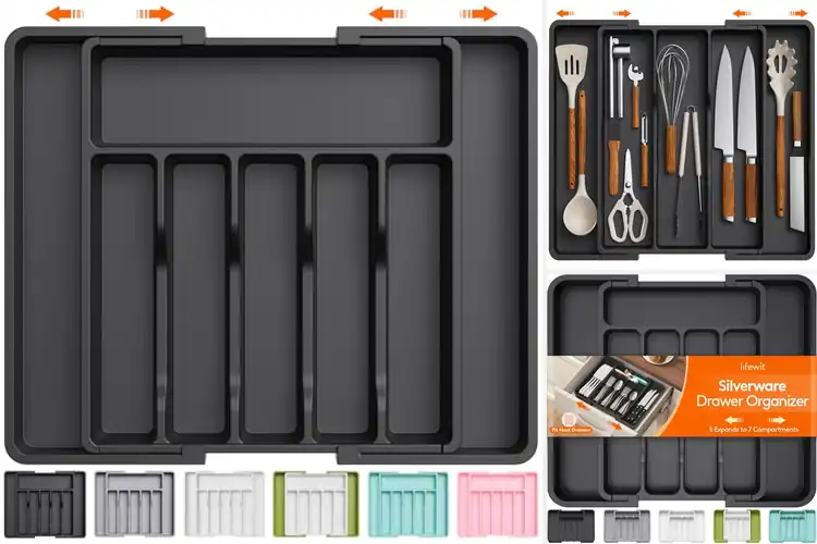 Detailed view of 10 Best Cutlery Trays for a Tidy and Organized Kitchen
