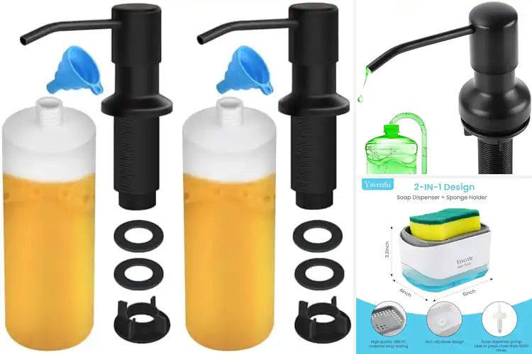 Detailed view of 10 Best Dish Soap Dispenser Sets for a Stylish Kitchen