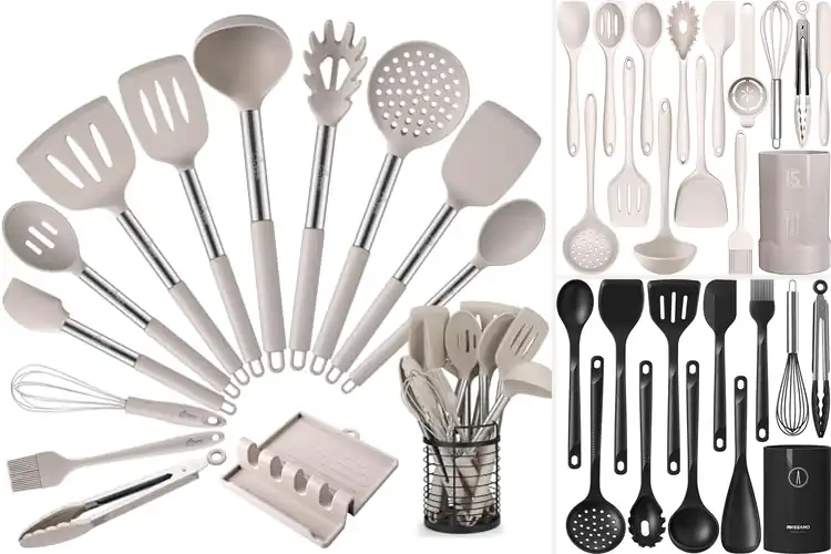 Detailed view of 10 Best Dishwasher Safe Utensil Sets for Easy Cleanup