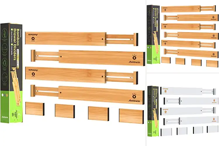 Detailed view of 10 Best Expandable Drawer Organizers for Clutter-Free Living