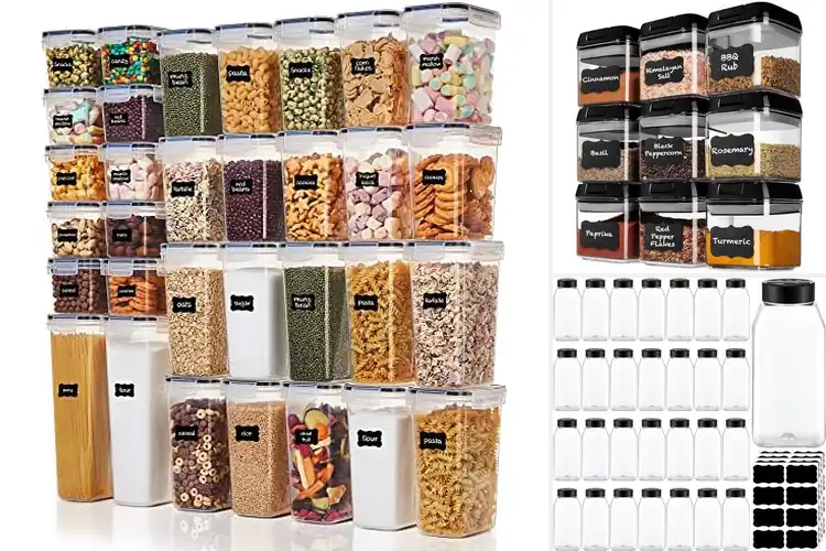 Detailed view of 10 Best Food and Spice Storage Containers for a Tidy Kitchen