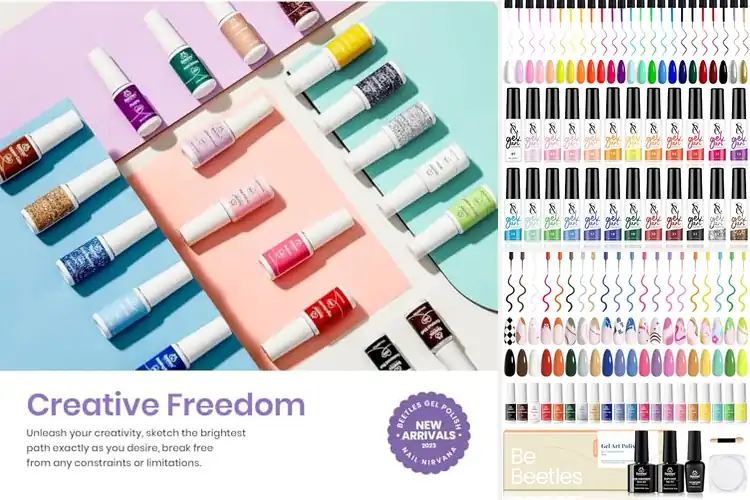 Detailed view of Best Gel Polishes for Nail Art