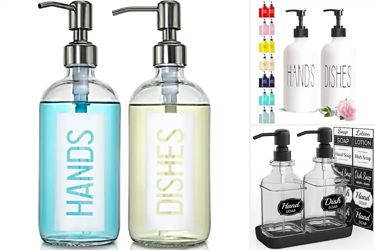 Detailed view of 10 Best Hand And Dish Soap Dispenser Sets for Tidy Sinks