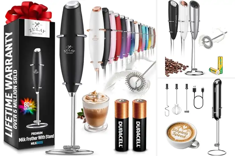 Detailed view of 10 Best Handheld Milk Frothers: Perfect Your Coffee at Home