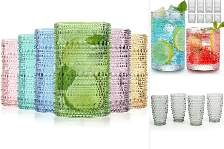 Detailed view of 10 Best Hobnail Glass Tumblers for Style & Durability