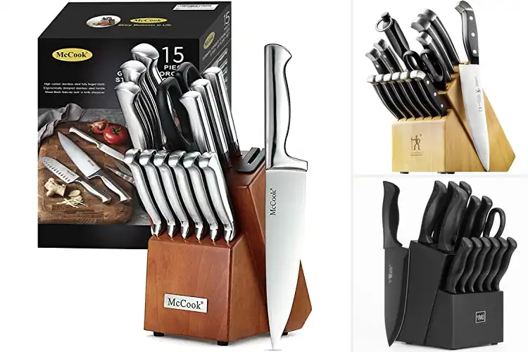 Detailed view of 10 Best Kitchen Knife Sets With Block for Sharp, Lasting Cuts