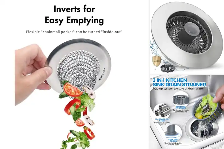 Detailed view of 10 Best Kitchen Sink Strainers for Easy Drain Care