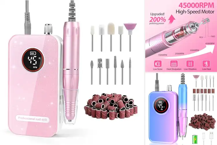 Detailed view of Best Low Noise Nail Drills: 10 Quiet Tools for Perfect Nails