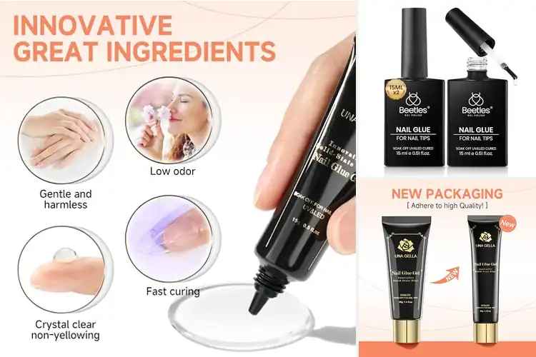 Detailed view of Best Low Odor Nail Glue Gel For Healthy Mani