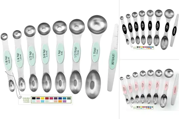 Detailed view of 10 Best Magnetic Measuring Spoons for Easy Cooking
