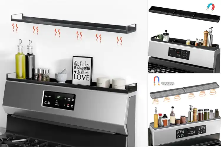 Detailed view of 10 Best Magnetic Stove Top Shelves to Maximize Your Kitchen Space