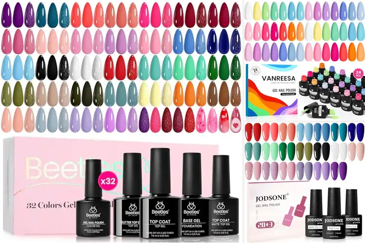 Detailed view of Best Multi-Color Gel Polishes