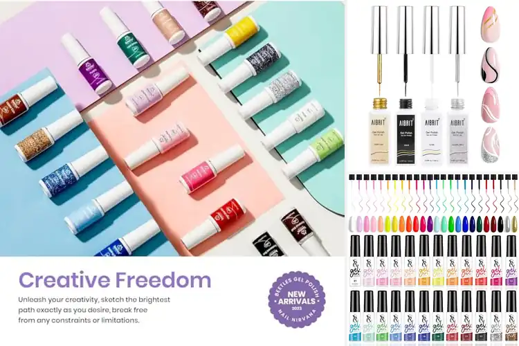 Detailed view of Best Nail Art Gel Polishes