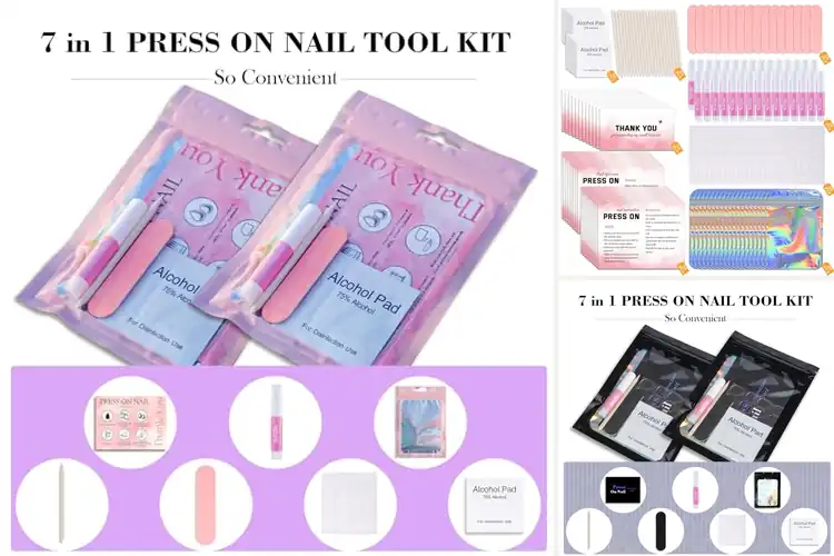 Detailed view of Best Nail Kit With Glue Tabs File