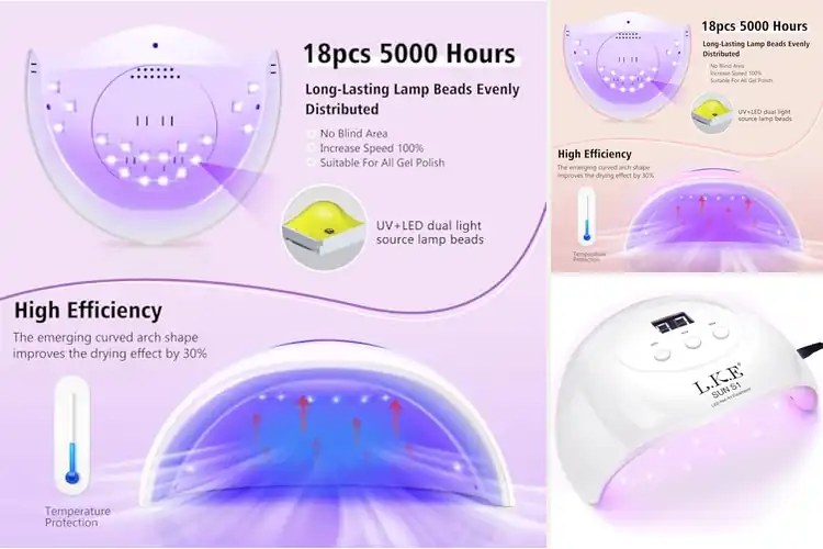 Detailed view of Best Nail Lamp With LCD Display And Auto Sensor