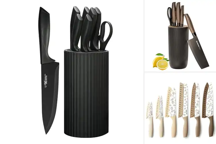 Detailed view of 10 Best Non-Stick Knife Sets for Effortless, Precise Cooking