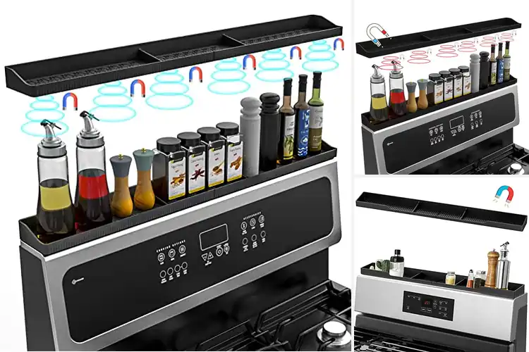 Detailed view of 10 Best Silicone Stove Top Shelves That Transform Kitchens