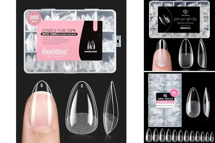 Detailed view of Best Soft Gel Almond Nails