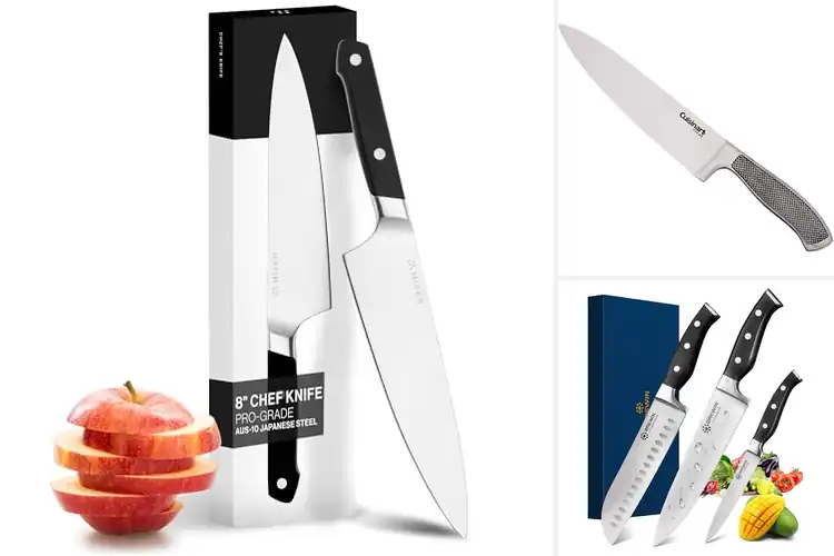 Detailed view of 10 Best Stainless Steel Chef Knives for Effortless Cooking