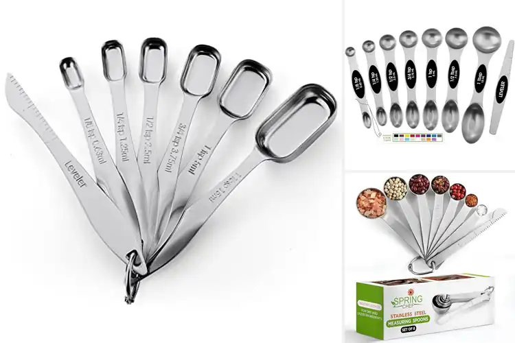 Detailed view of 10 Best Stainless Steel Measuring Spoons for Perfect Cooking