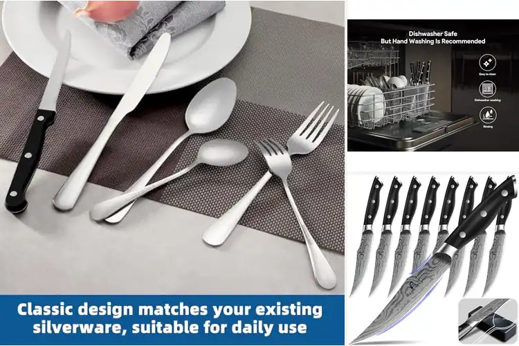 Detailed view of 10 Best Steak Knives Sets for Effortless Cutting