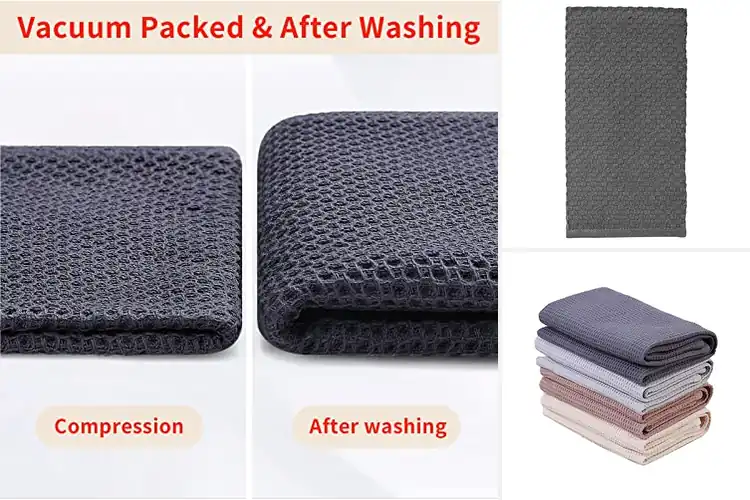 Detailed view of 10 Best Waffle Weave Dish Towels for Absorbent Kitchens