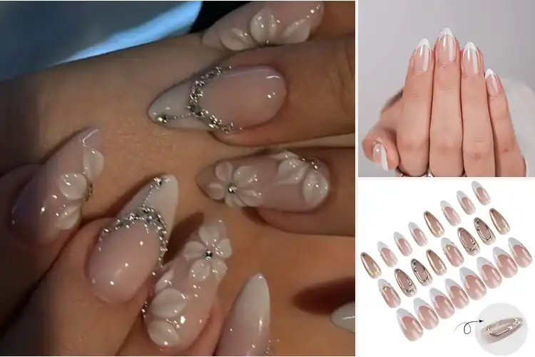 Detailed view of Best White Almond Design