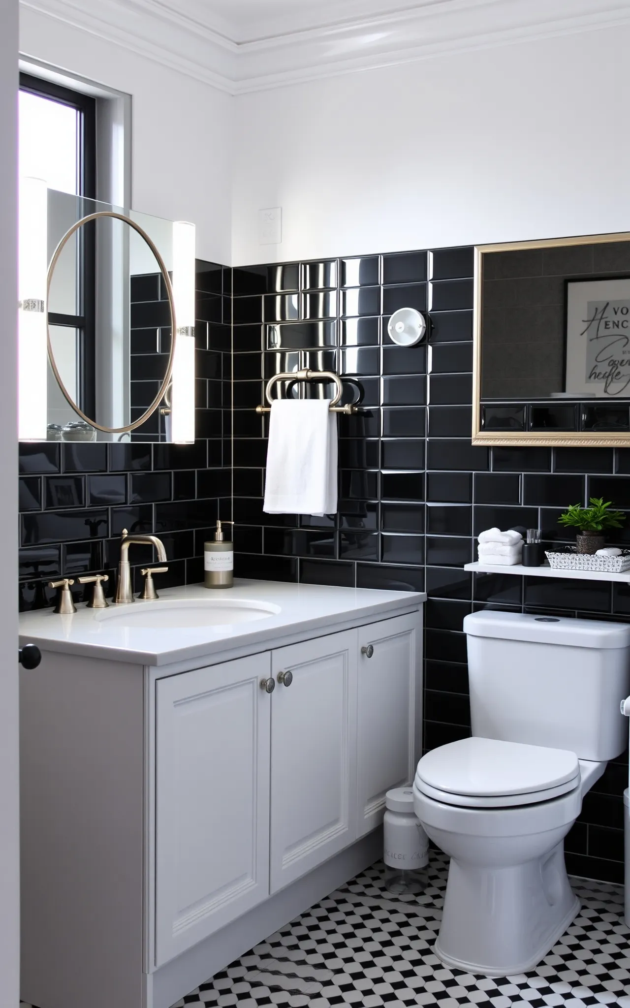 Black and White Bathroom Idea 10