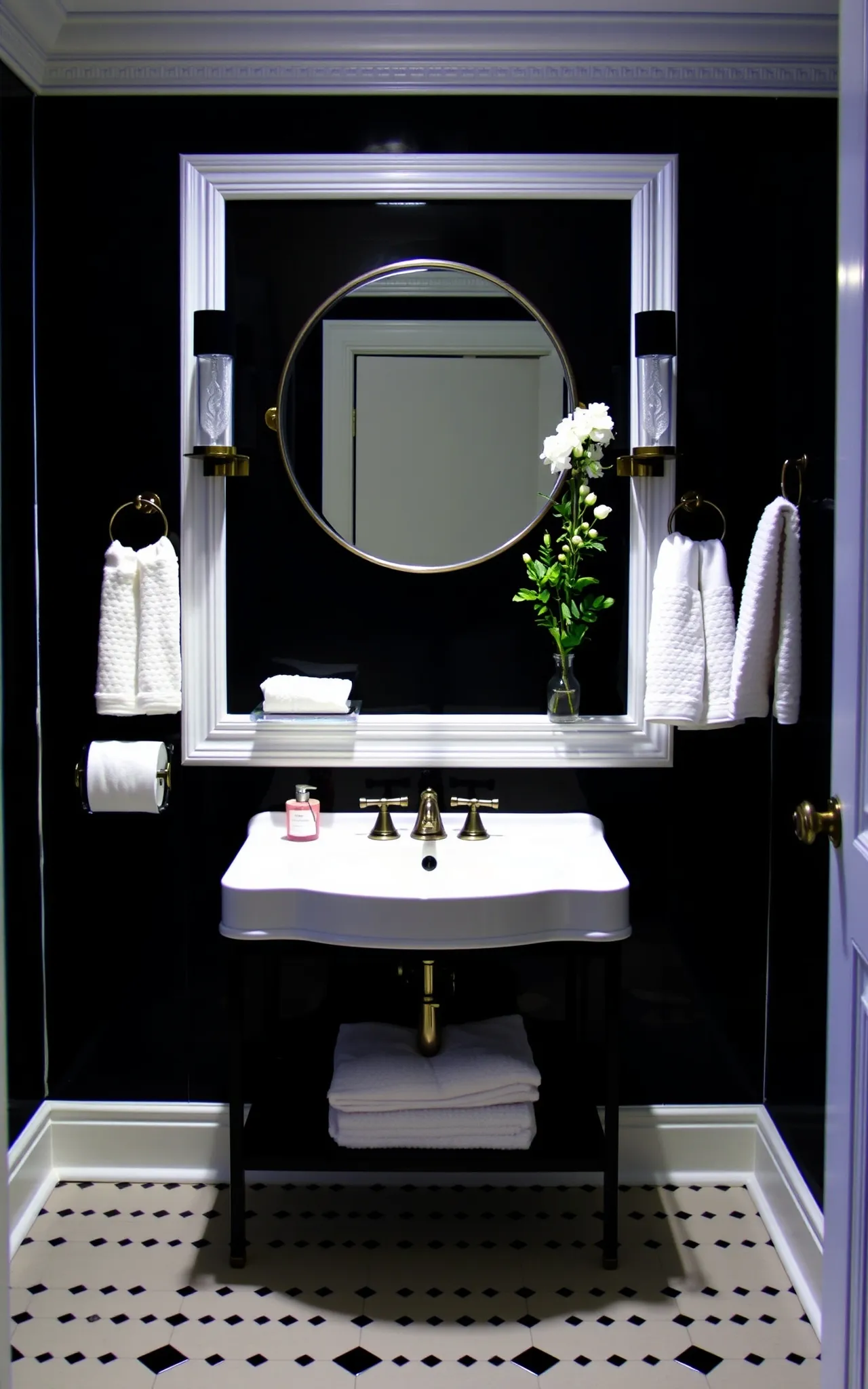 Black and White Bathroom Idea 13