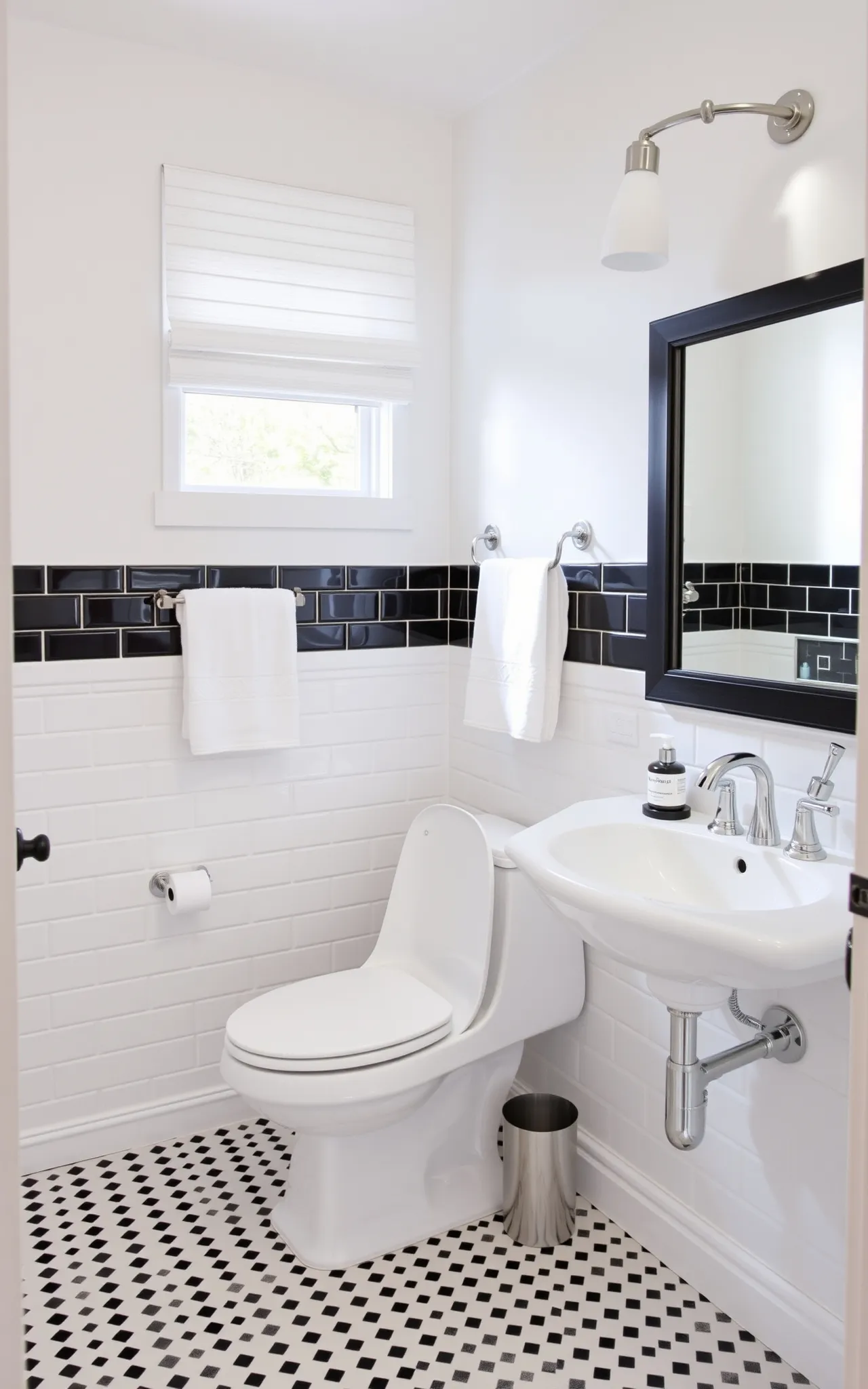 Black and White Bathroom Idea 17
