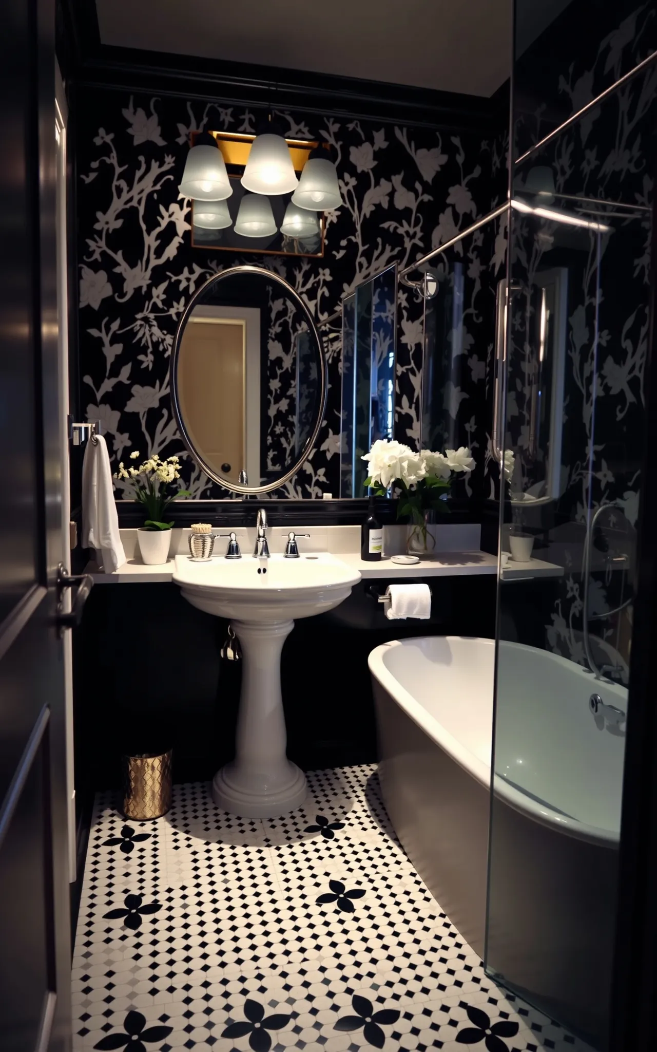 Black and White Bathroom Idea 27
