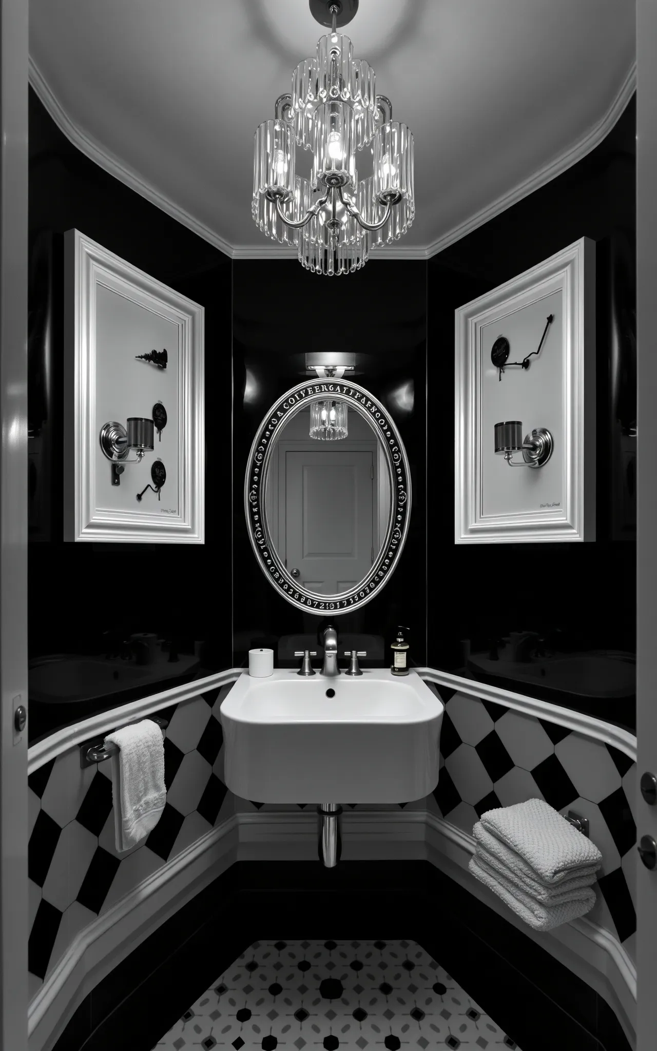 Black and White Bathroom Idea 35