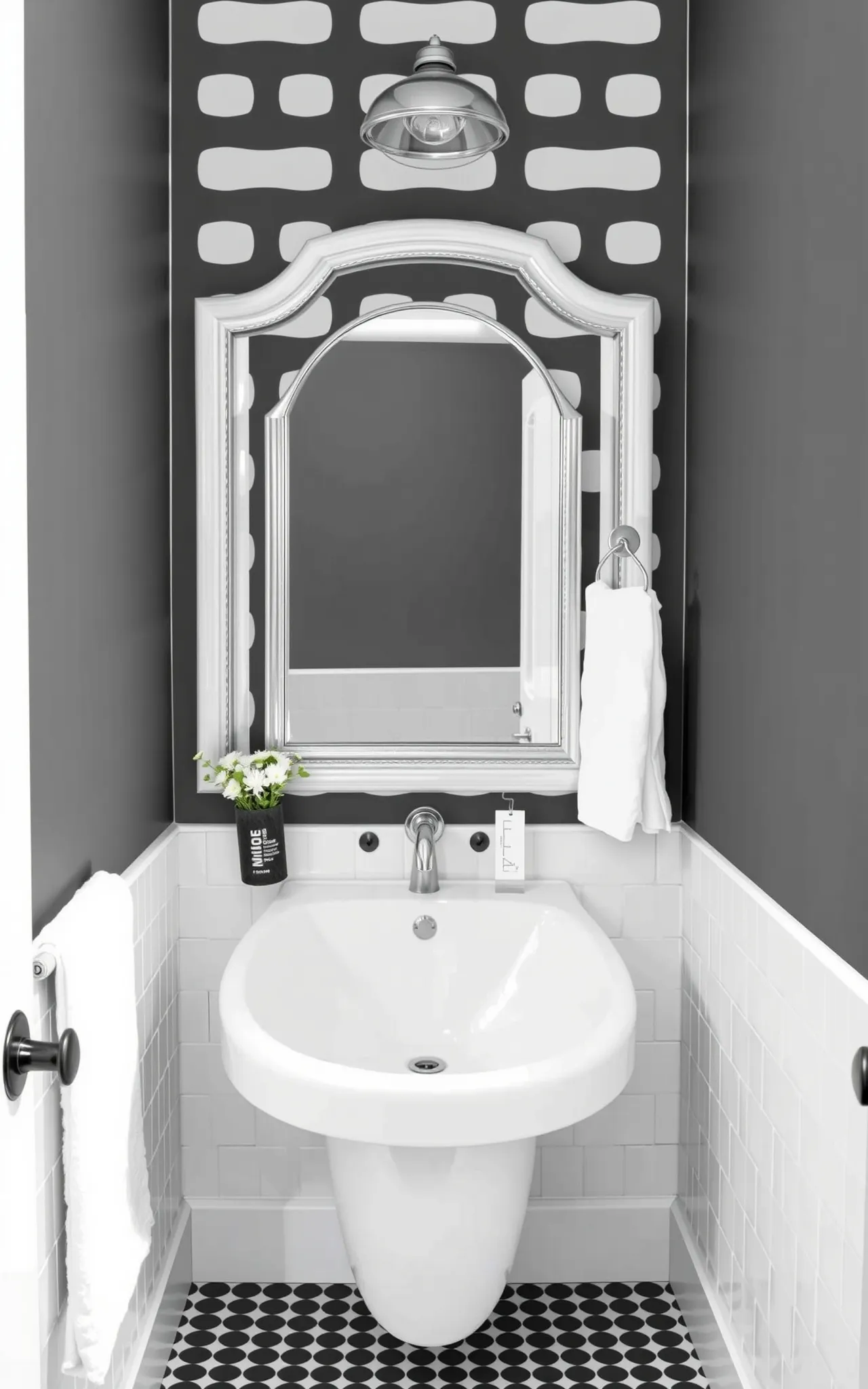Black and White Bathroom Idea 37