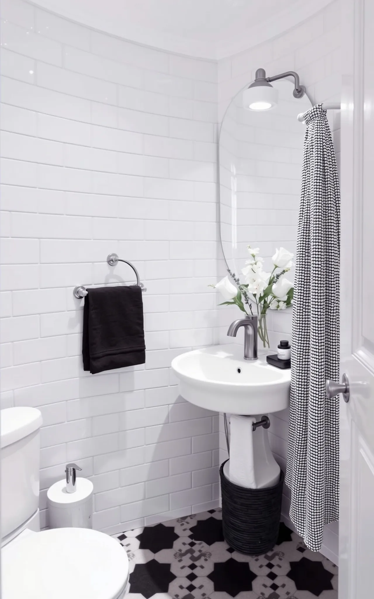 Black and White Bathroom Idea 42