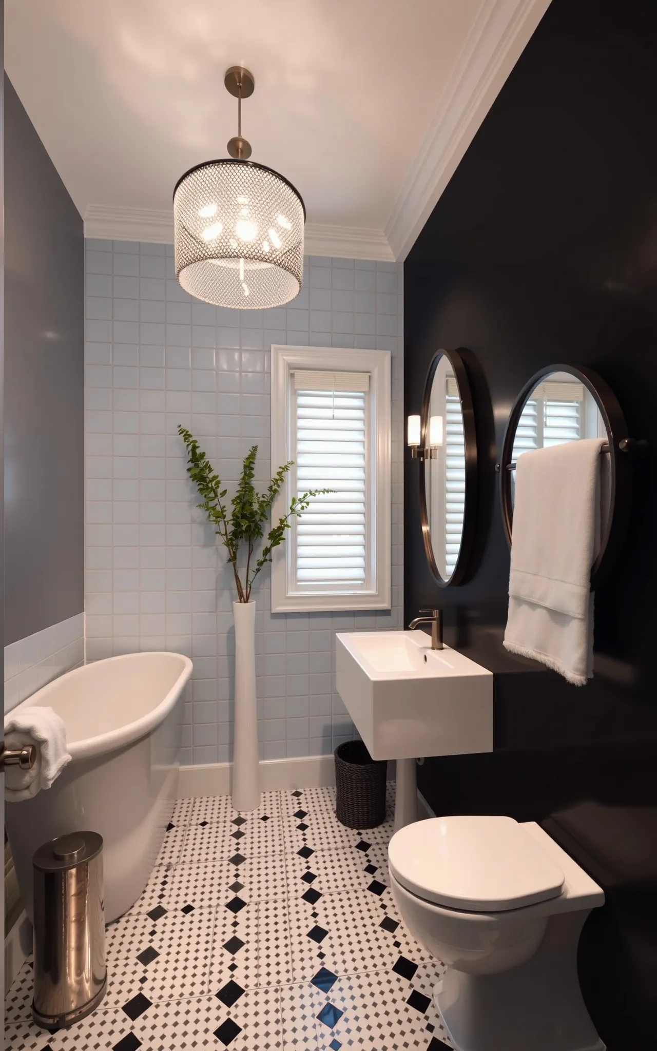 Black and White Bathroom Idea 46
