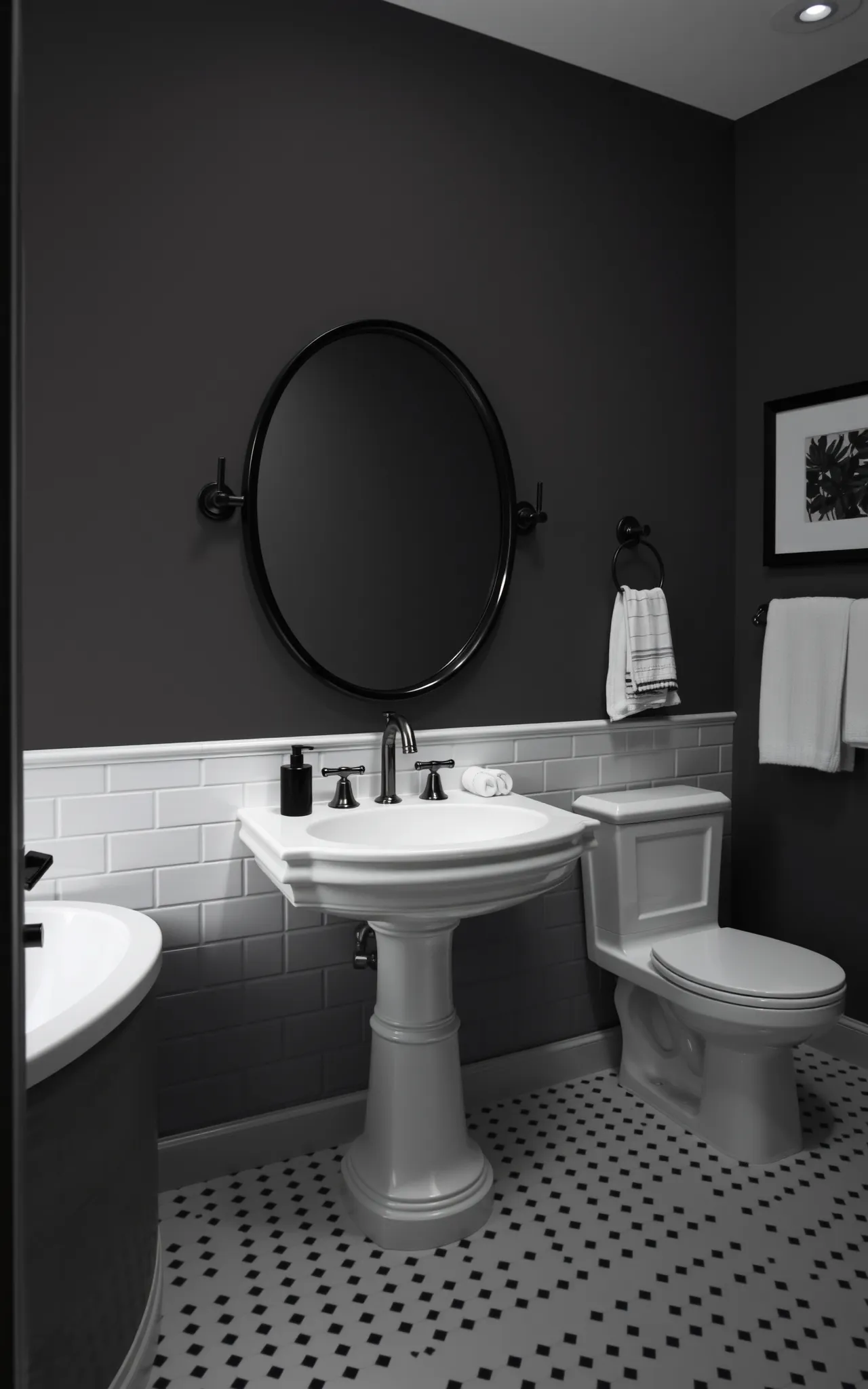 Black and White Bathroom Idea 51
