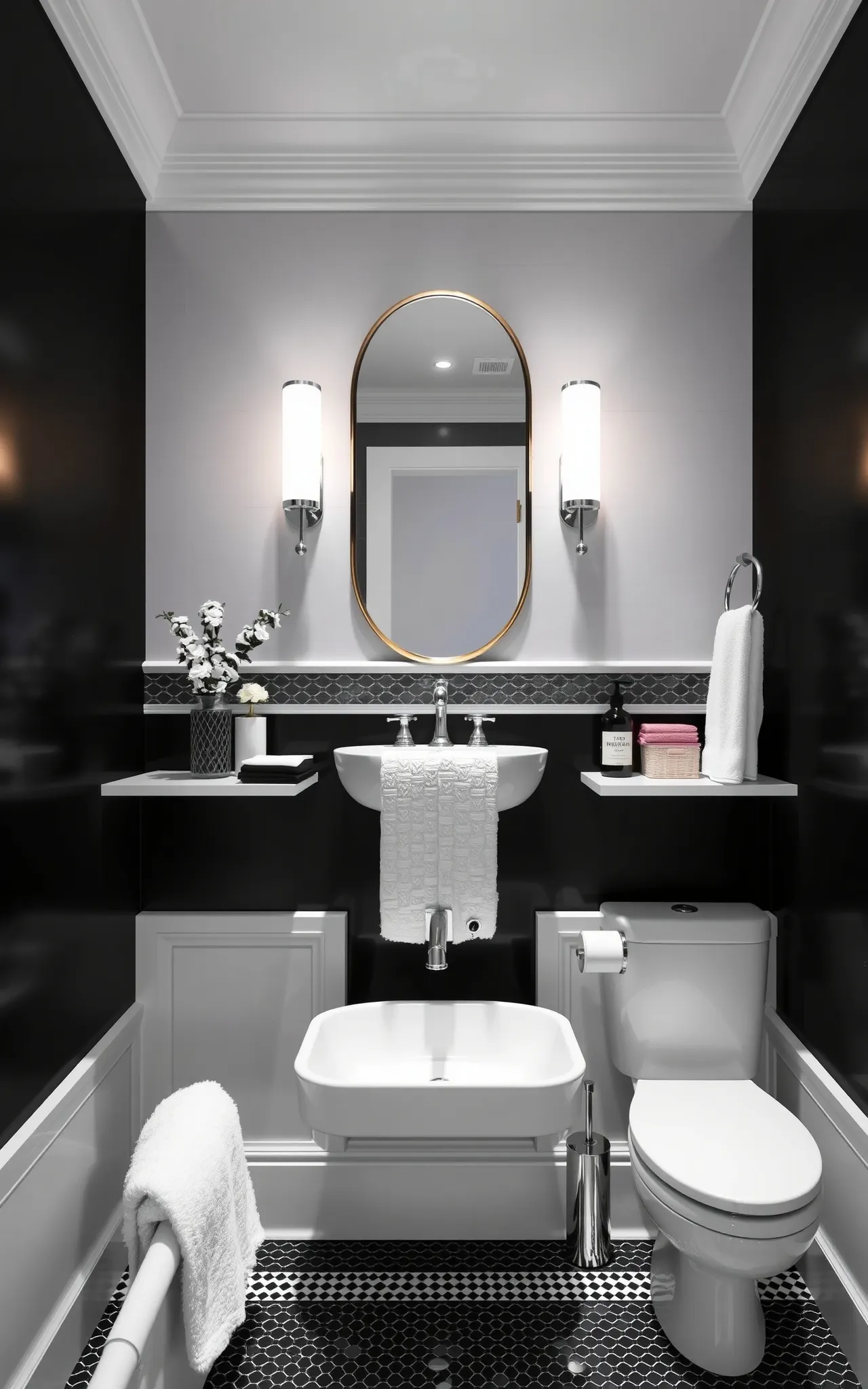 Black and White Bathroom Idea 7