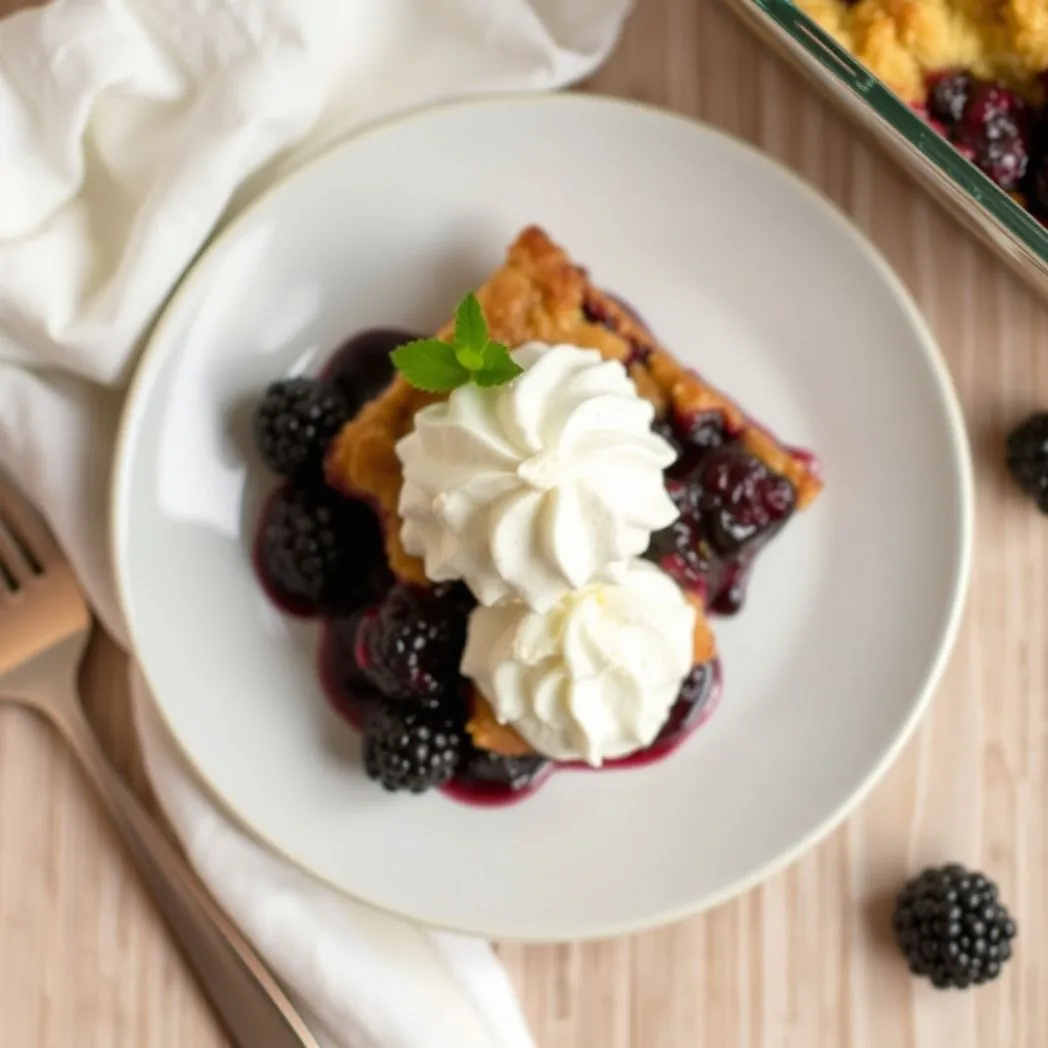 Blackberry Dump Cake