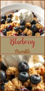 Blueberry Crumble Vertical Photo