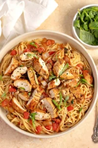 Bruschetta Chicken Pasta Photo