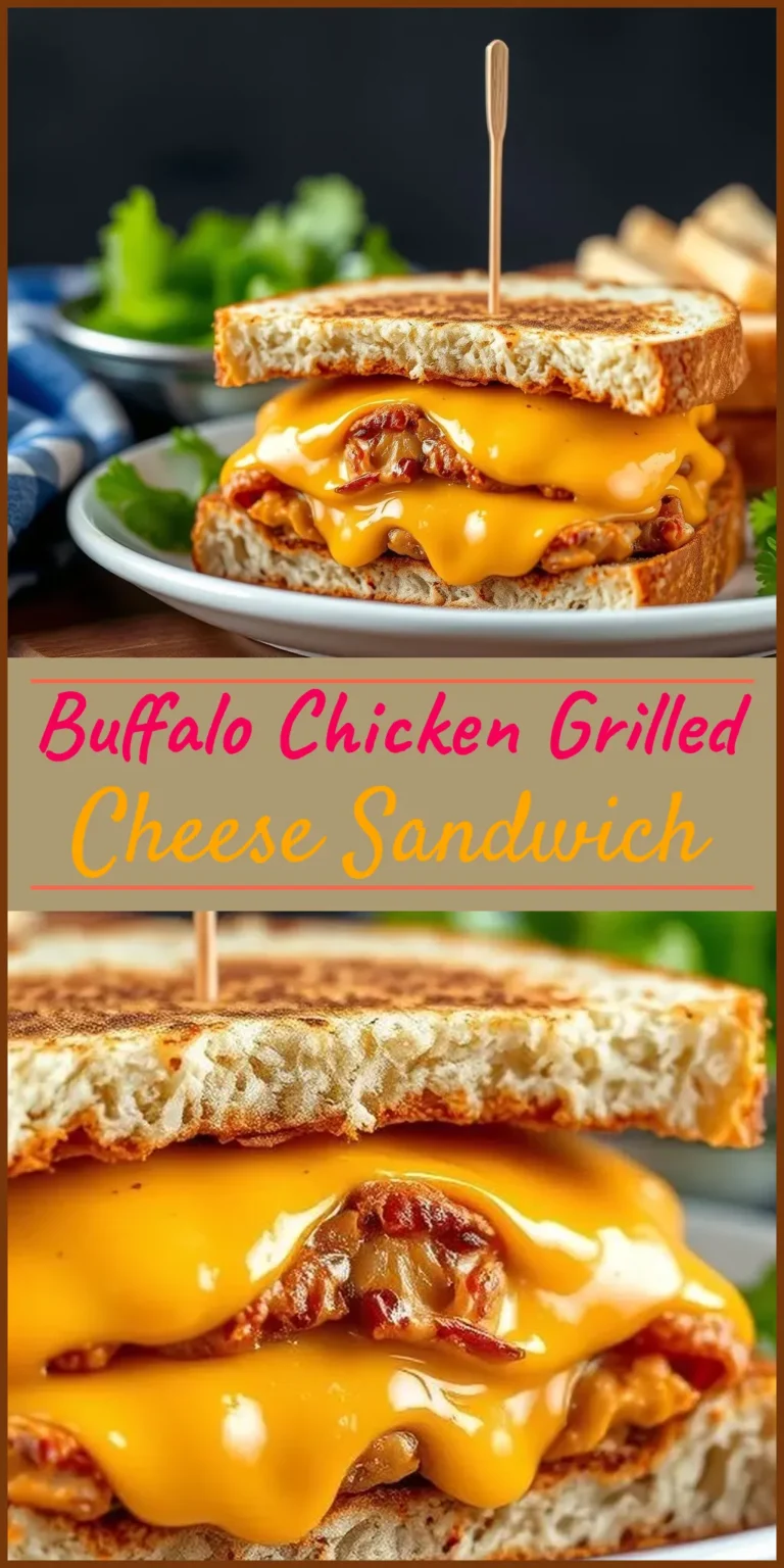 Buffalo Chicken Grilled Cheese Sandwich Vertical Photo